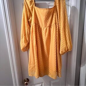 Amazon Yellow Mini Dress